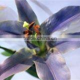 Home Garden Creepers Decoration 110cm Height Artificial Purple 2 Flowers 2 Bud Lily Making EBHH04 2211 thumbnail-1