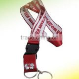 20mm custom polyester lanyard with rubber patch