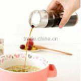 Clear Round Kitchen Glass Essential Oil Used Container Set With Metal Rack thumbnail-3