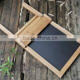 Natural Colore Handmade Display Standing Wooden Black Board thumbnail-3