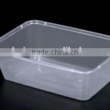 750ML high quality Plastic rectangle packing bowl plastic bowl