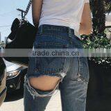 Wholesale Women Jeans 2016 Skinny Ripped Hot Denim Jean for Girls thumbnail-1