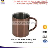 Double Wall color stainless Steel Coffee cup