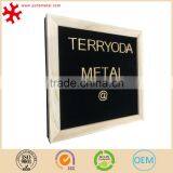 Changeable Letter Menu Board With Oak Frame, Black Felt, 10X10 Inches thumbnail-1