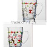 8oz 10oz 12oz Christmas Drinking Glass Mug Water Glass Cup Set thumbnail-4