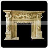 Indoor Used Grecian Style Fireplaces for Marble Stone thumbnail-2