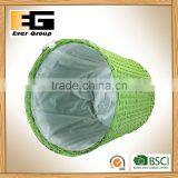 Circular Woven Flowerpot With PVC Linner/ Storage Basket thumbnail-5