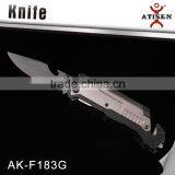 Top Quality Tactical Folding Knife 3Cr13+Aluminium Camping Knife With LED Car Glass Breaker Belt Cutter Fire Start Tools thumbnail-2