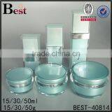 Unique Design Empty Fancy Square Purple Color Cosmetic Acrylic Cream Lotion Bottle 15ml 30ml 50ml Serum Pump Bottle thumbnail-3