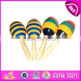 2017 Handmade Professional Toddlers Maracas Wooden Shaker Instrument W07I049 thumbnail-5
