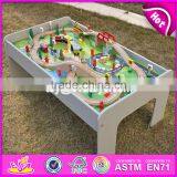 2017 новый дизайн образовательных детских игрушек для активностей - деревянный набор игрового стола с поездами W04C070 thumbnail-2