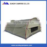 Hot Selling Canvas Fabric Swag Tent Camping Tent With Inflatable Mattress