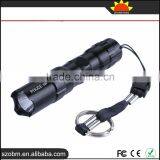 Mini Waterproof Flashlight 1101 Police 3W Torch Flashlight thumbnail-1