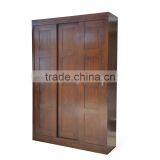 Bed Room Furniture Solid Teak Wood ,Armoire Dresser Sliding 3 Door thumbnail-3