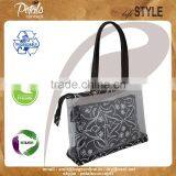 Recycled PVC Zipper Jute Tote Bag thumbnail-1