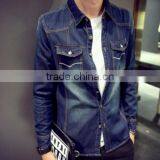 Factory Direct Supply Fashion Man Clothes /High Quality Men Denim Shirt thumbnail-2