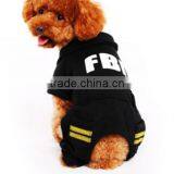 Dog Clothes Dog Police Coat Pet Dog Apparel With FBI thumbnail-3
