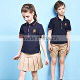 Summer Short Sleeve Kids Polo School Uniform Latest Designs thumbnail-4