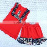 Wholesale Cotton Frock Suits For Baby Girl With Button Decoration thumbnail-1