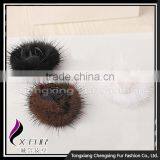 CX-A-25A Genuine Mink Fur Flower Coat Brooch Pin thumbnail-3