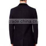 2014 Cheap Price High Fashion Classical Design Black Lapel Slim Fit Mens Cashmere Men Coat thumbnail-3