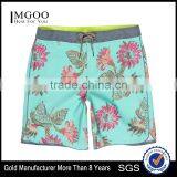 Boardwalk Mens Loose Board Short With Liner Allover Floral Print Classic Appeal Swimming Trunk Custom Beachwear Blended Fabric thumbnail-1