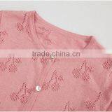Pink Berry Crocheted Pattern Infant Toddler Baby Girls Cardigan Sweater thumbnail-4