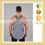 Mens Tank Top Two Color Contrast Safety Vest Tank Top Men Custom thumbnail-2