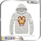 Wholesale Fashion White Plain Iron Man Printing Bulk Mans Hoodies&sweatshirt thumbnail-1