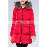 2015 New Listing Women Long Warm Down Coat With Fur Hoody thumbnail-6