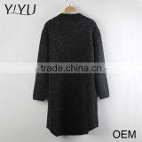 Clearance Cheap Women Winter Black Long Sleeve Crewneck Knitted Sweater Pullover thumbnail-2