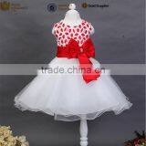 Walson Children Clothes Korean Fashion White Color Flower Girl Dress 3 Year Old Girl Dress thumbnail-3