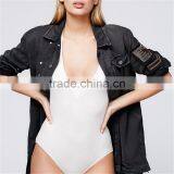 2017 Spring Long-sleeved Shirt Jacket Forest Green Coat for Women thumbnail-5