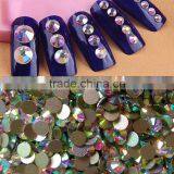 Crystal AB Ss20 Glass Rhinestone Diamond ,flat Back Crystal AB Rhinestones for Nail Art thumbnail-2