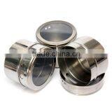 High Quality Useful 6pcs/Set Spice Stainless Steel Magnetic Cruet Condiments Spice Rack Pots Set For Spice thumbnail-6