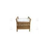 Comfortable Walnut Wood Furniture , Shoes Upholstered Stool