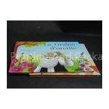 Landscape Hardcover Magazine Book Printing Services Grey Board CMYK / Pantone Color