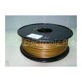 1.75mm / 3.0mm Gold PLA 3d Printer Filament or ABS , HIPS , PC Material