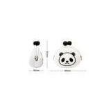 Womens Silicone Coin Purse Pochi Panda , Silk Printed Customized Logo