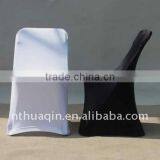 Black Fold Lycra Chair Cover White Spandex Folding Chair Cover