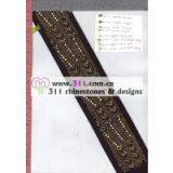 311 Nailheads Rhinestuds Hot-fix Heat Transfer Rhinestone Motif Design 3