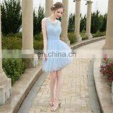 HS1614 Knee Length Short Lace Wedding Bridesmaid Dress Prom Party Dress thumbnail-3
