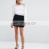 Fashion Lastest Clothing Long Sleeve Crop Blouses and Tops for Women 2017 thumbnail-4