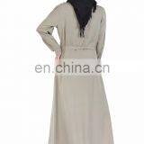 OEM Women Grey Long Dubai Abaya Fabric,abaya Kaftan Dubai,abaya Kaftan Dubai thumbnail-2