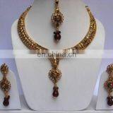 INDIAN POLKI JEWELRY SET thumbnail-1