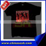 100% Cotton Music Activated Flashing Led Clothing for Men and Women