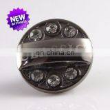 Custom Rhinestone Metal Jeans Button