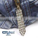 rhinestone zipper slider