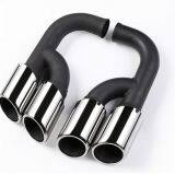 Km for Cayenne S Style 958 2011-2014 Exhaust Tip Exhaust Pipes Muffler Tips Tail Pipe Black Titanium thumbnail-4
