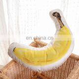 High Quality Decorative Custom Cartoon Fruit Banana Shaped Pillow Plush Doll Children Toy Sofa Pillow thumbnail-3